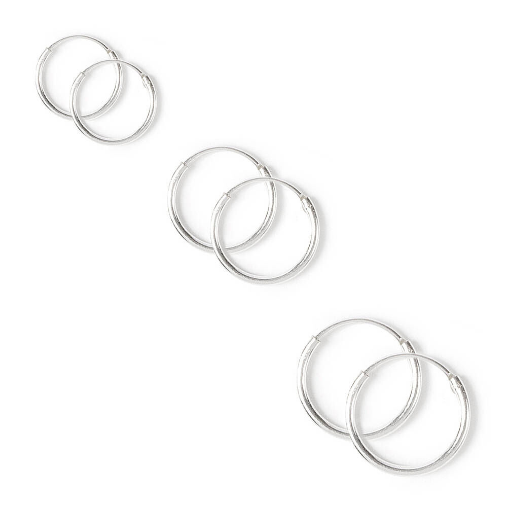 Buy Classic Linear Mother Of Pearl Sterling Silver Hoop Earrings by  Mannash™ Jewellery